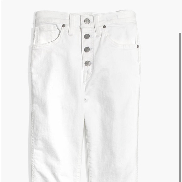 NWT Madewell High-Rise Skinny Jeans in Pure White - Picture 1 of 3
